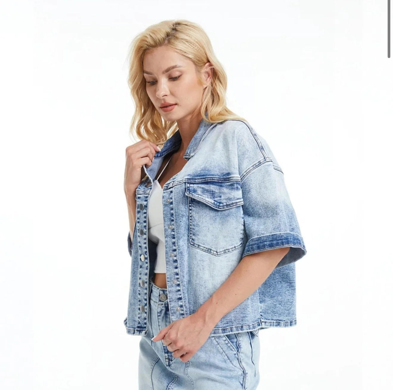 Bayeas Puffy Denim Jacket