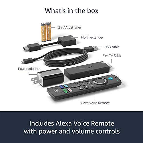 Fire TV Stick (3rd Gen) with Alexa Voice Remote (includes TV controls) | HD streaming device